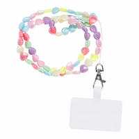 PIXIE tālruņa siksniņa, tālruņa piekariņš / auklas garums 68 cm (34 cm cilpā) / uz kakla – ar sirsniņām