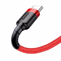 Baseus Cafule kabelis USB-C 2A 2m (sarkans)