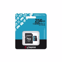 Kingston Atmiņas karte 256GB microSDXC Canvas Go Plus Gen4 200MB/s A2 U3 V30 + adapteris