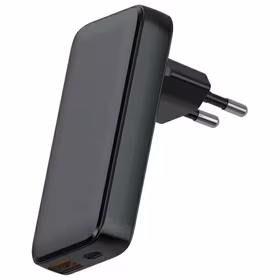Beline tīkla lādētājs 1x USB-C + 1x USB 65W melns (tikai galviņa) PD 3.0 + QC 3.0 BLN2CW65