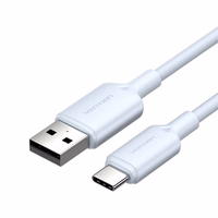 USB 2.0 A uz USB-C 3A kabelis Vention CTQLF 1M (zils)