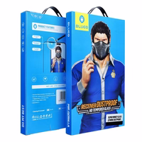 5D Mr. Monkey Aizsargstikls - Apple iPhone 17 melns (Strong Dustproof)