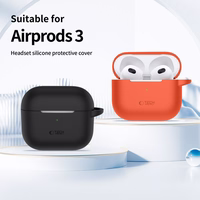 Tech-Protect silikona apvalks austiņām Apple AirPods 3 - oranžs