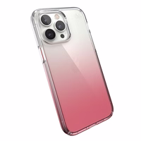 Speck Presidio Perfect-Clear + Ombre - iPhone 14 Pro Max maciņš with MICROBAN Coating (Clear / Vintage Rose Fade)