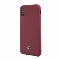 Mercedes Silicone Line viedtālruņa apvalks iPhone X/XS - sarkans