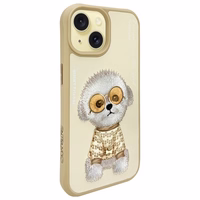 Nimmy Glasses Cool iPhone 15 apvalks – beige