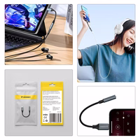 Wozinsky WALJ-01 Lightning adapteris - 3.5 mm mini ligzda - melns