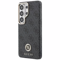 Guess maciņš 4G Rhinestone Round Logo MagSafe for Samsung Galaxy S26 Ultra melns