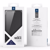 Dux Ducis Skin X Pro viedtālruņa apvalks iPhone 17 Air ar maku, saderīgs ar MagSafe – melns
