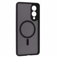 Pilnīgs matēts Mag vāks viedtālrunim Samsung Galaxy S25 Edge - melns