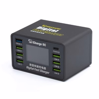 MECHANIC iCharge 8C 8-Port DC barošanas avots PD QC3.0