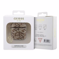 Guess GUA2PGCE4CW apvalks AirPods 1/2 - brūns GCube Charm