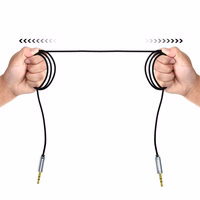 Choetech AUX002 kabelis mini džeks 3,5 mm (spraudnis) / mini džeks 3,5 mm (spraudnis) 1,2 m - melns