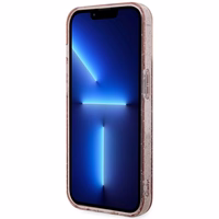 Guess GUHMP14LHCMCGP iPhone 14 Pro 6.1" rozā/rozā cietais apvalks Spīdumi Zelts MagSafe