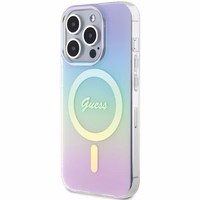 Guess GUHMP15LHITSU iPhone 15 Pro 6.1" violeta/violeta cietais apvalks IML Iridescent Magnētiskais