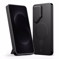 Tech-Protect Kevlar Aura MagSafe Maciņš for Samsung Galaxy S26 - melns and oranžs