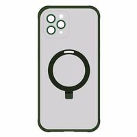 Tel Protect Burvīgais MagSafe ar statīvu apvalks viedtālrunim Iphone 11 Pro – zaļš