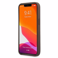Guess 4G Liels Metāla Logotips Apvalks iPhone 13 - brūns