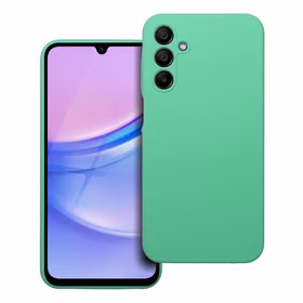 Viedtālruņa apvalks silikona 2mm SAMSUNG A15 5G / A15 4G mentola zaļais