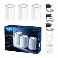 Cudy M3600 Dual-band (2.4 GHz / 5 GHz) Wi-Fi 7 (802.11be) balts 3 Internal