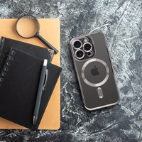 ELECTRO MAG COVER viedtālruņa apvalks ar MagSafe iPhone 15 Pro Max pelēkas titāna krāsas