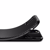 Crong Prestige Carbon Cover - iPhone 11 Pro Max maciņš (melns)