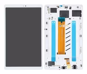 LCD screen Samsung T220 Tab A7 Lite 8.7 2021 ar touch screen un frame Balts original (service pack)