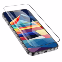 HOCO rūdītais HD 5D aizsargstikls Guardian shield (komplekts 10in1) – paredzēts iPhone 15 / 16, melns (G14)