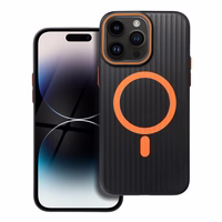 Viedtālruņa apvalks SIMPLY, saderīgs ar MagSafe, paredzēts iPhone 14 Pro Max, titāna melnais apvalks