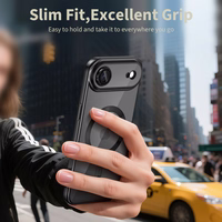 Tech-Protect MagFlex Magnētiskais viedtālruņa apvalks iPhone 17 Air - Caurspīdīgs melns