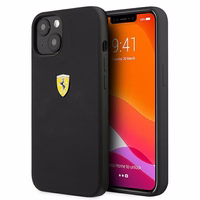 Ferrari FESSIHCP13SBK iPhone 13 mini 5.4" melns/melns cietais viedtālruņa apvalks silikona
