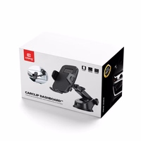 Crong Carclip Car turētājs Dashboard and Windshield - melns