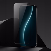 Benks Aizsargstikls Glass Warrior Safīra pārklājums paredzēts iPhone 17 Pro Max - melns