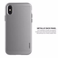 Obliq Slim Meta - maciņš iPhone Xs / X (Satin sudrabs)