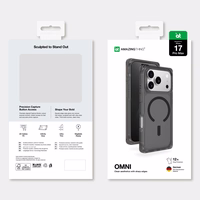 AmazingThing Omni viedtālruņa apvalks iPhone 17 Pro Max, saderīgs ar MagSafe - melns