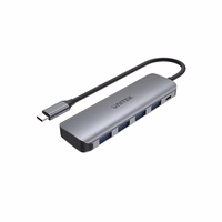 UNITEK H1107A interface hub USB 3.2 Gen 1 (3.1 Gen 1) Type-A 5000 Mbit/s pelēks