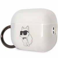 Karl Lagerfeld KLAP2HNCHTCT AirPods Pro 2 apvalks caurspīdīgs Ikonik Choupette