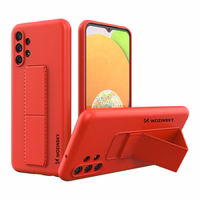 Wozinsky Kickstand Case silikona apvalks ar statīvu Samsung Galaxy A13 5G sarkans