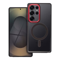 Maciņš "Color Edge Mag Cover" Samsung S947 S26 Plus melns / sarkans