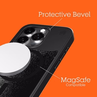 STM Relax Sand MagSafe - maciņš iPhone 15 (melns / Grey)