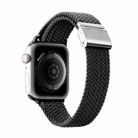 Dux Ducis siksniņa (Mixture II versija) siksniņa Apple Watch Ultra, SE, 9, 8, 7, 6, 5, 4, 3, 2, 1 (49, 45, 44, 42 mm) pīta josla aproce melns