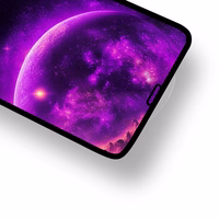 Tempered stikls 9D for iPhone 17 Air melns frame 10in1