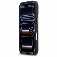 Karl Lagerfeld Croco KL Script Logo MagSafe Maciņš for iPhone 17 Pro - melns