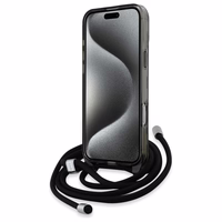 Karl Lagerfeld IML Crossbody Monogramma Karl & Choupette Head Magnētiskais Viedtālruņa apvalks iPhone 16 Pro Max - Melns