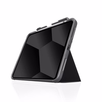 STM Dux Plus - Rugged maciņš iPad 11" (2025) / 10.9" (2022) MIL-STD-810G with Apple Pencil turētājs (melns) EDU/COM Version