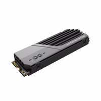 SILICON POWER PCIe Gen 4x4 XS70 Internal solid state drive SSD 2TB M.2 2280 NVMe 1.4 (SP02KGBP44XS7005) melns, pelēks