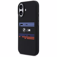 BMW M Silicon Horizontal Line MagSafe macins priekš iPhone 17 - Melns