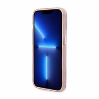 Karl Lagerfeld KLHMP14LHKCP iPhone 14 Pro 6.1" cietais apvalks rozā / rozā Karls & Choupette Alumīnijs Magsafe