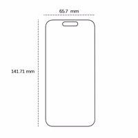 Rūdītais stikls 2,5D iPhone 15 Pro 6,1"