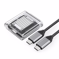 Orico TC20-M2-10G M.2 NVME USB-C 3.2 disku ietvars - caurspīdīgs